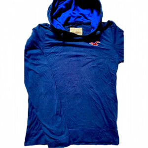 HOLLISTER Men’s Medium Buttery Soft Long Sleeved Shirt With Hood, EUC